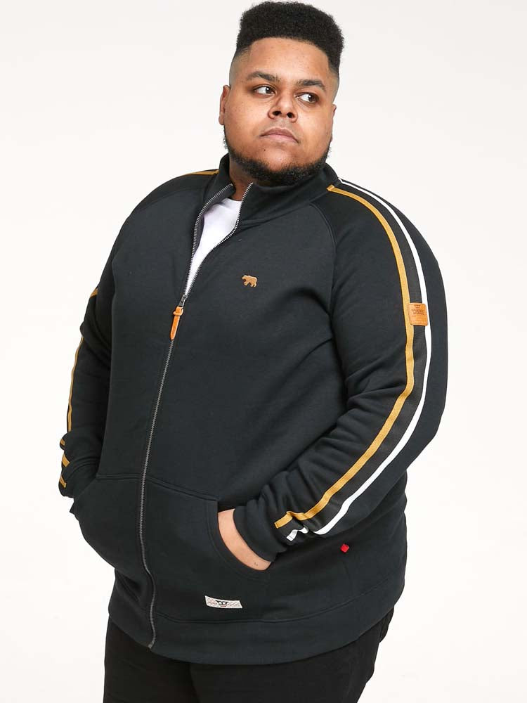 D555 Duke Full Zip Striped Sweatshirt Jacket Regular & Plus Size