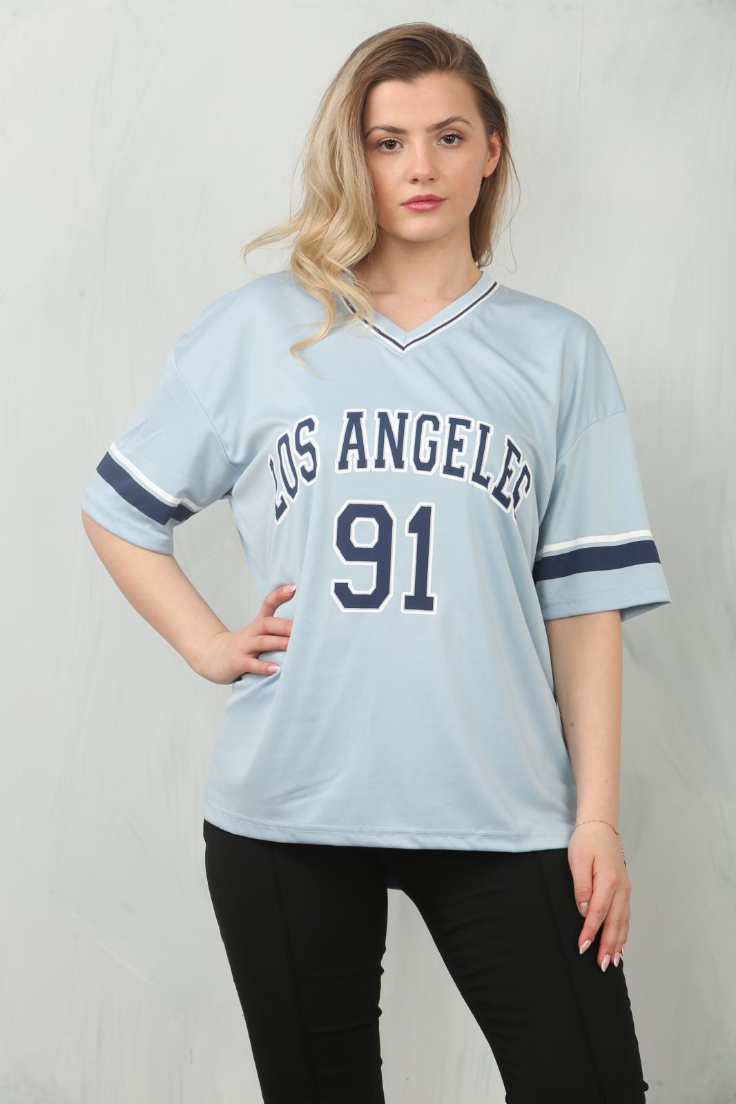 Oversized LA 91 Football Varsity T-shirt