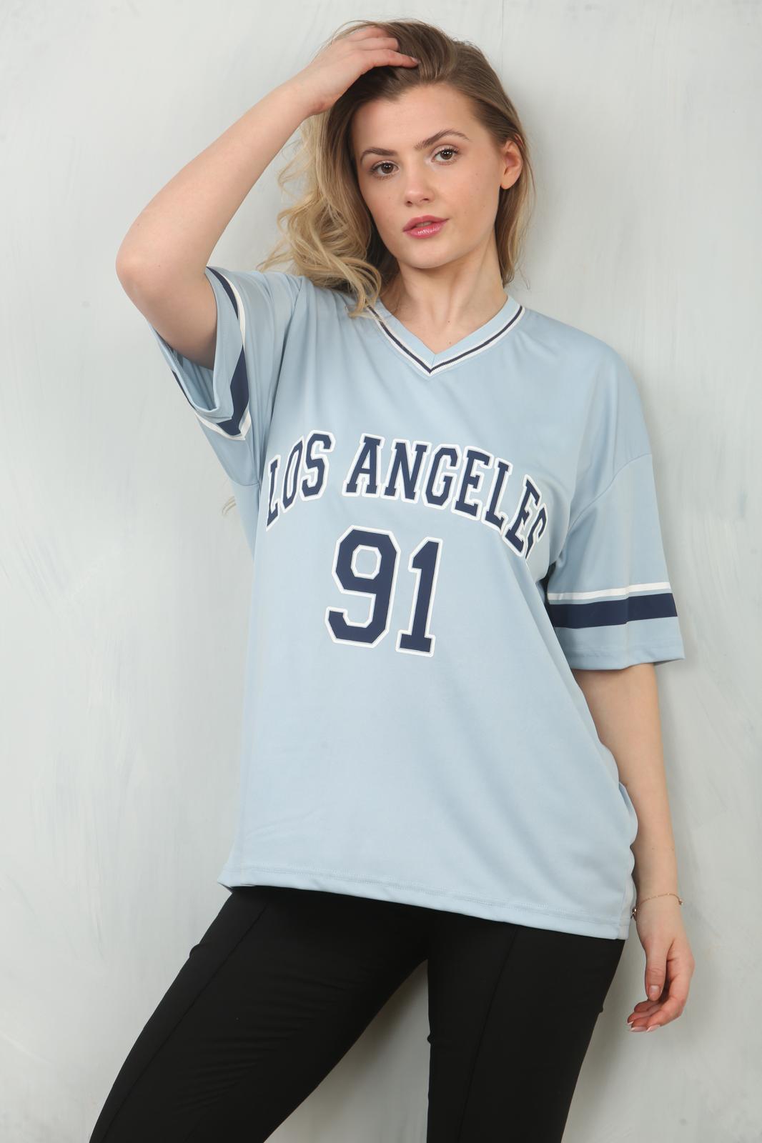 Oversized LA 91 Football Varsity T-shirt