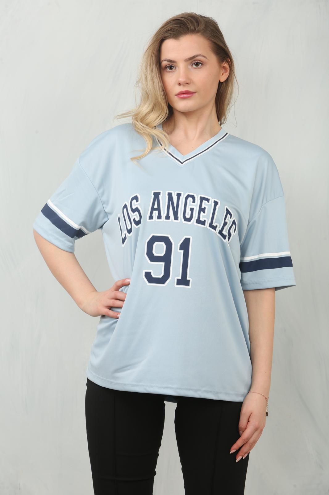 Oversized LA 91 Football Varsity T-shirt