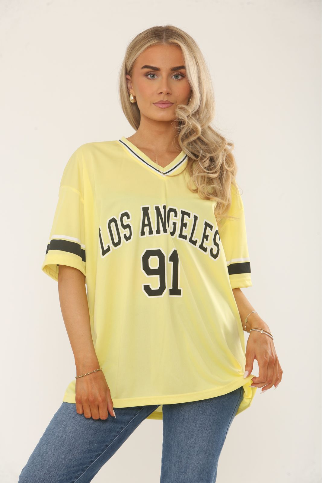 Oversized LA 91 Football Varsity T-shirt