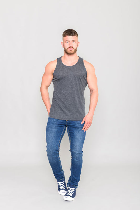 D555 Basic Summer Muscle Vest M-8XL - 9 Colours
