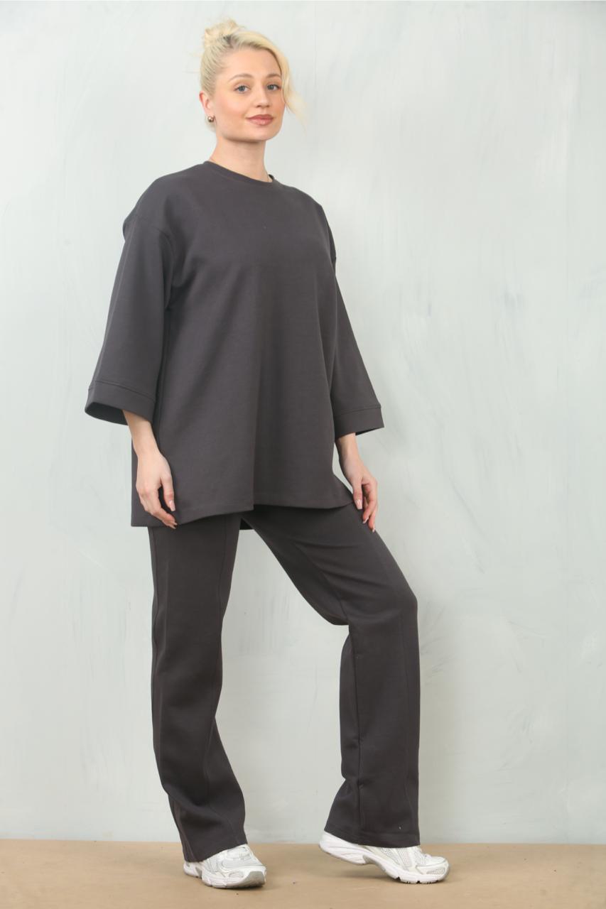 Oversized Thick Relaxed Fit T-shirt & Trouser Co-Ord Lounge Set