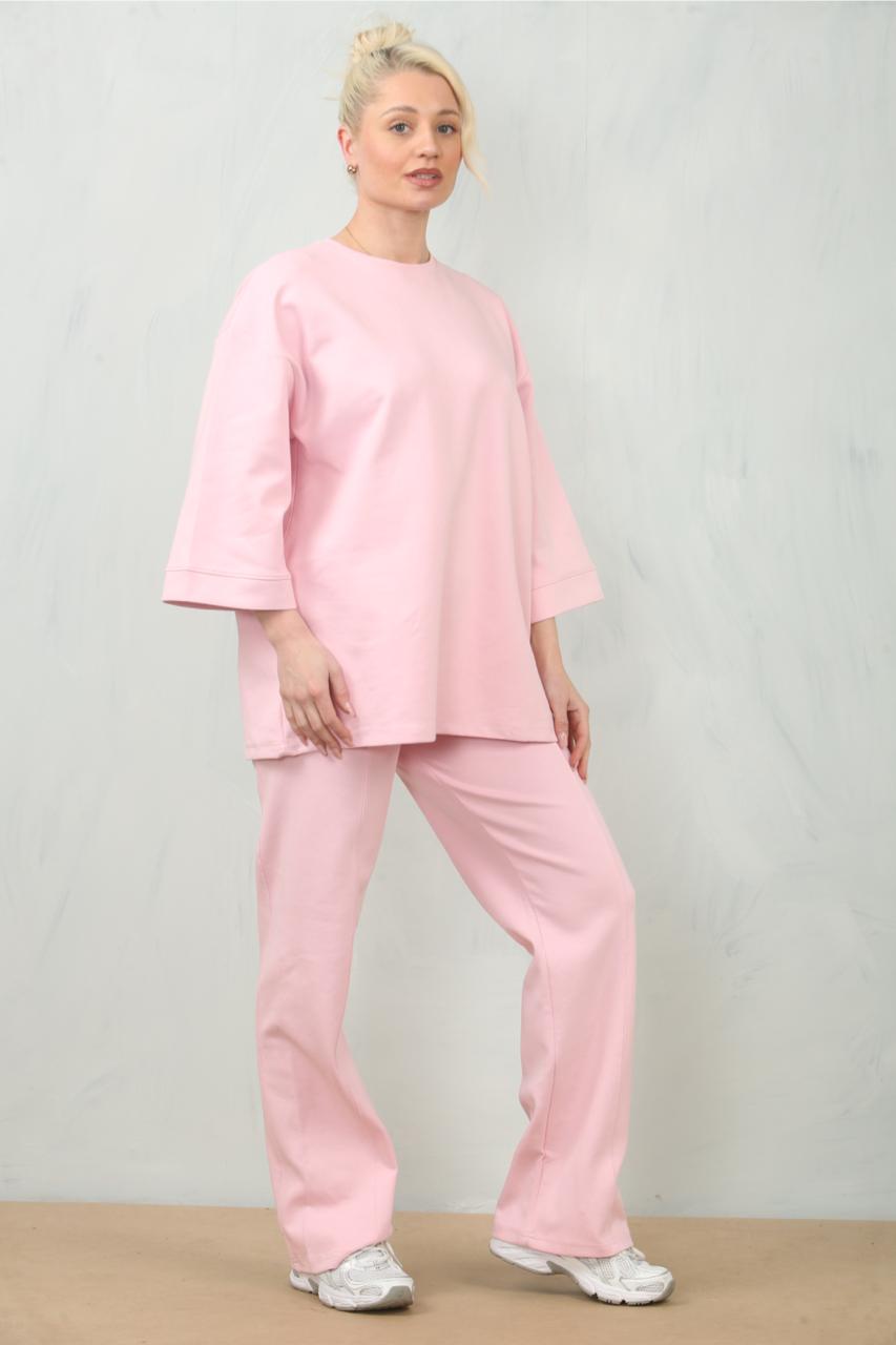 Oversized Thick Relaxed Fit T-shirt & Trouser Co-Ord Lounge Set