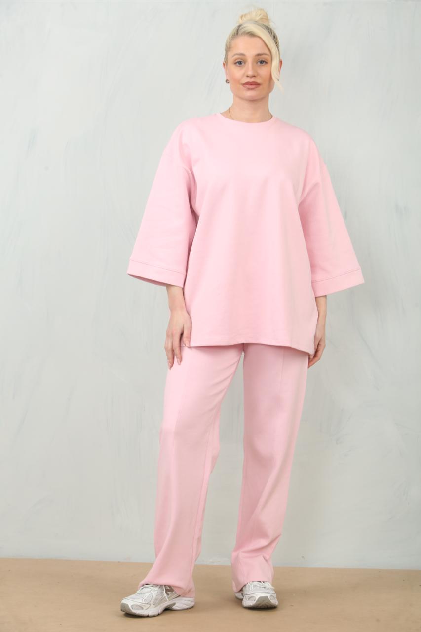 Oversized Thick Relaxed Fit T-shirt & Trouser Co-Ord Lounge Set