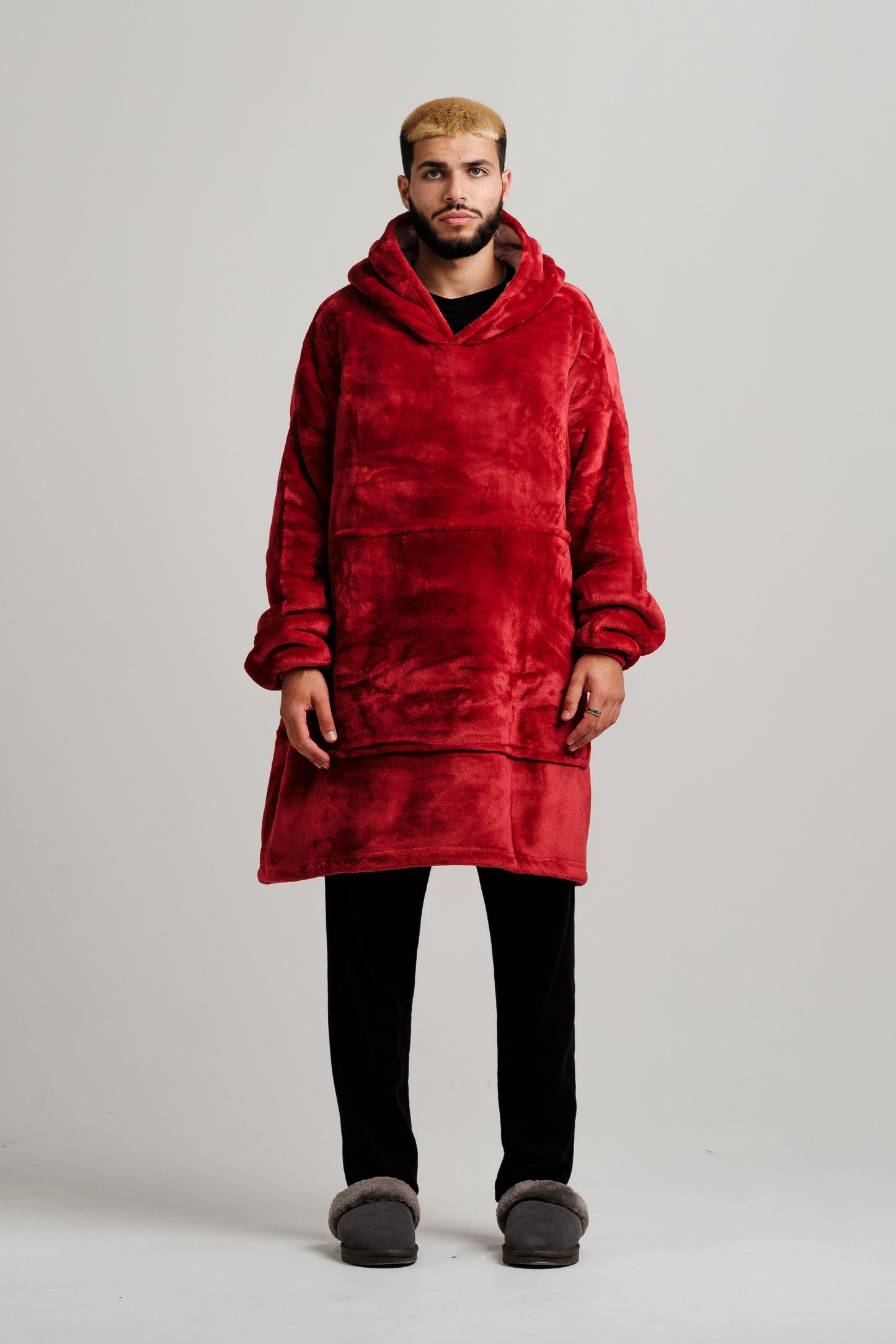 Oversized Hoodie Extra Thick Sherpa Fleece Lined Soft Blanket Hoodies UK Stock