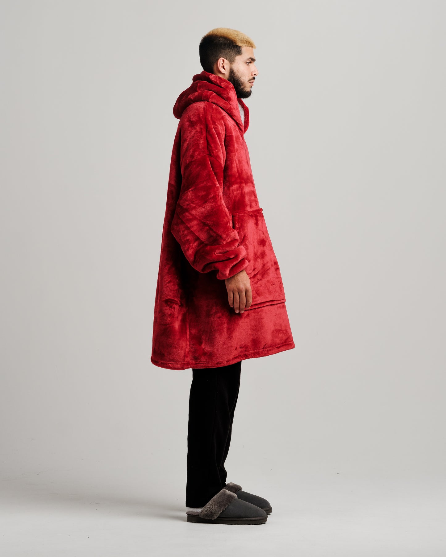 Oversized Hoodie Extra Thick Sherpa Fleece Lined Soft Blanket Hoodies UK Stock