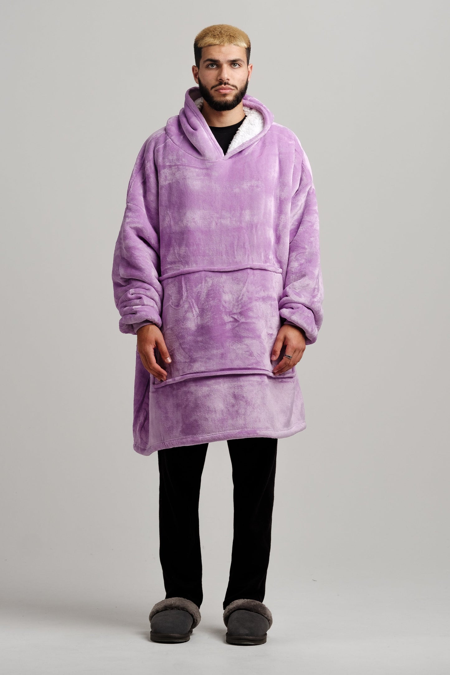 Oversized Hoodie Extra Thick Sherpa Fleece Lined Soft Blanket Hoodies UK Stock
