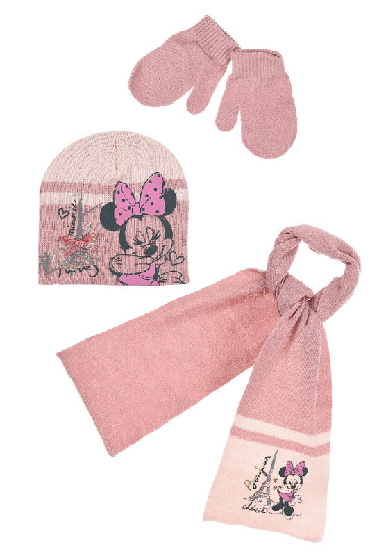 Disney Baby Minnie Mouse Hat Scarf & Gloves Set
