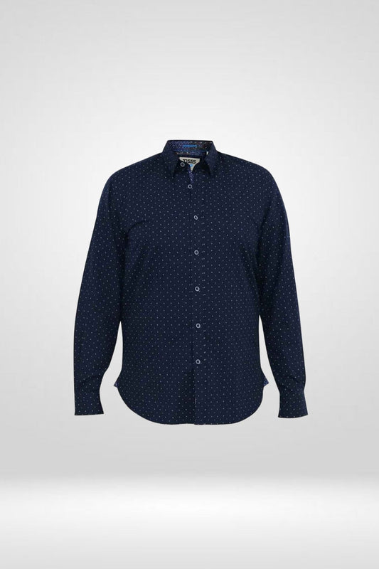 D555 Button Down Collar Cotton Dress Shirt S-8XL