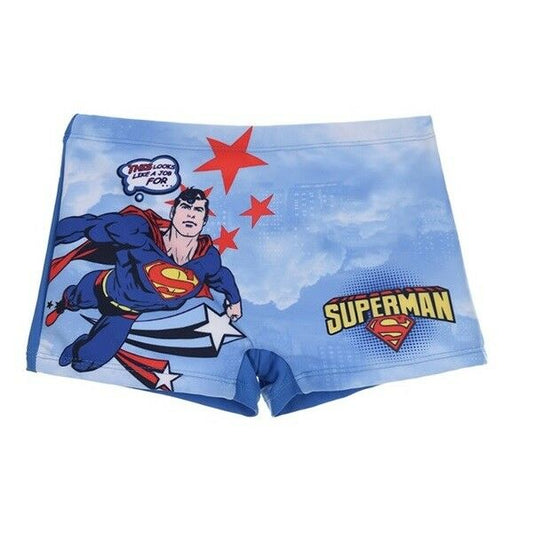 Superman Blue Swimwear In Ages 3-8 Available. This is an Official Superman Product.