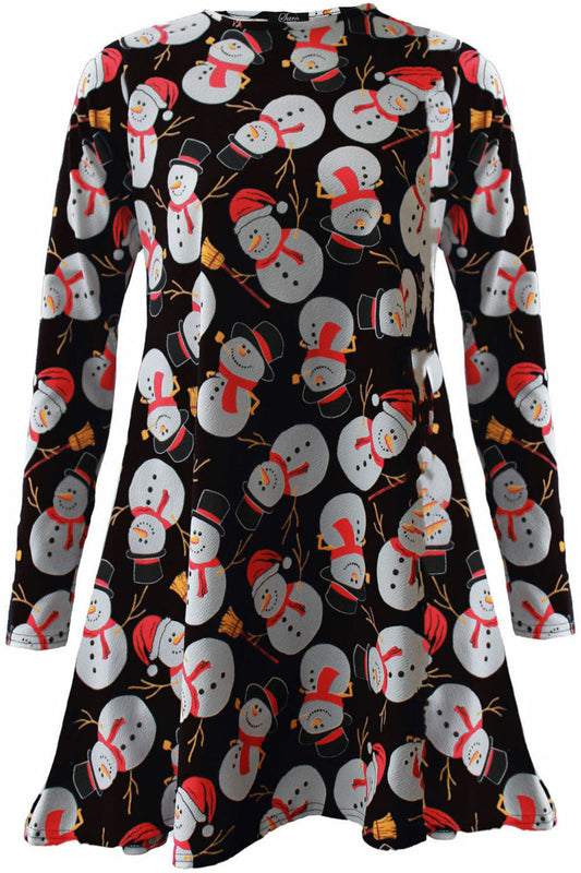 Kids Girls Christmas Swing Dresses