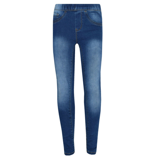 Dark Denim Jeggings With Elasticated Waist, Ages 5 To 13
