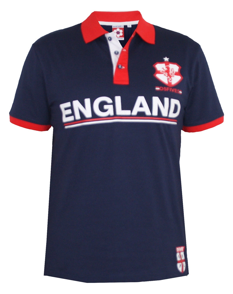 Unisex England World Cup Lions Lionesses Football Duke Polo T-Shirt
