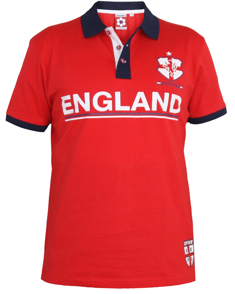 Unisex England World Cup Lions Lionesses Football Duke Polo T-Shirt
