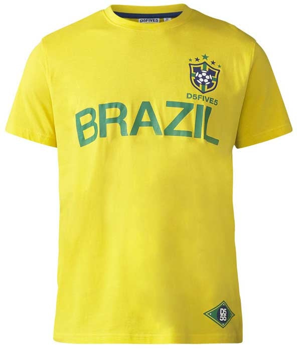 Unisex England World Cup Lion Lionesses and Brazil Football Short Sleeve T-Shirts