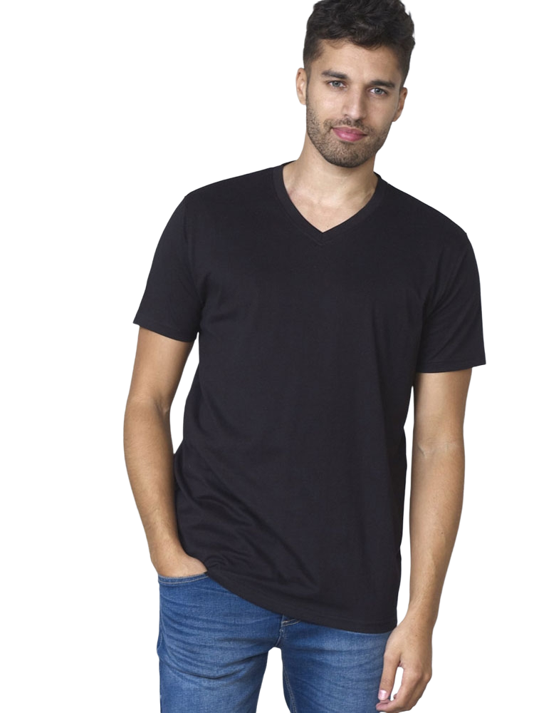 D555 Duke V-Neck Premium Weight Cotton Short Sleeve T-Shirts