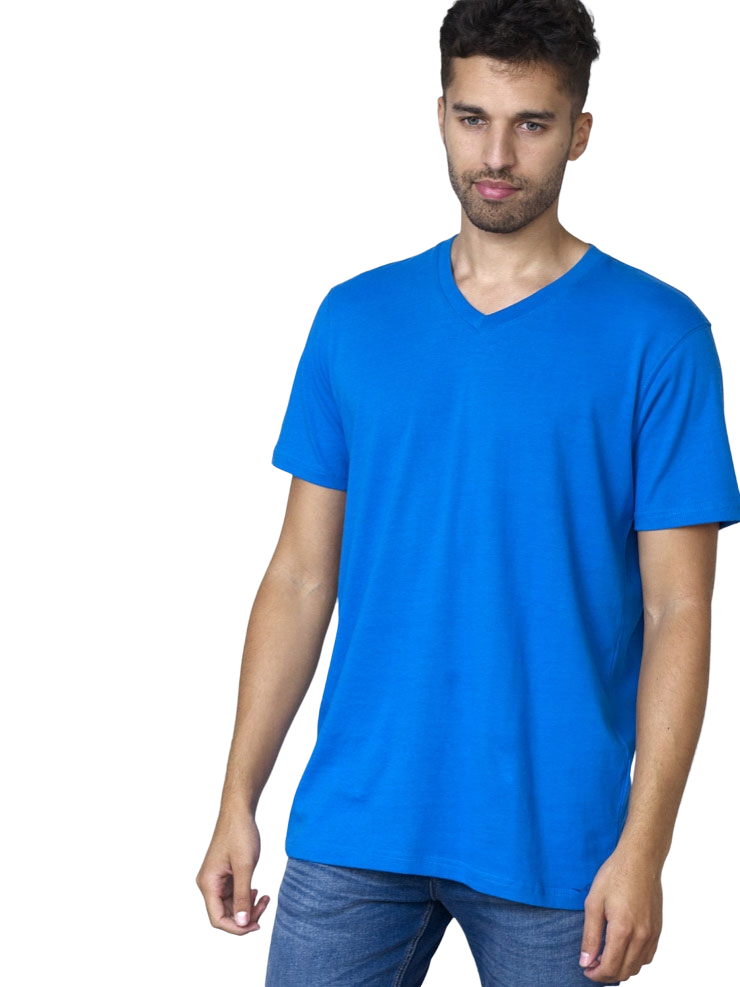 D555 Duke V-Neck Premium Weight Cotton Short Sleeve T-Shirts