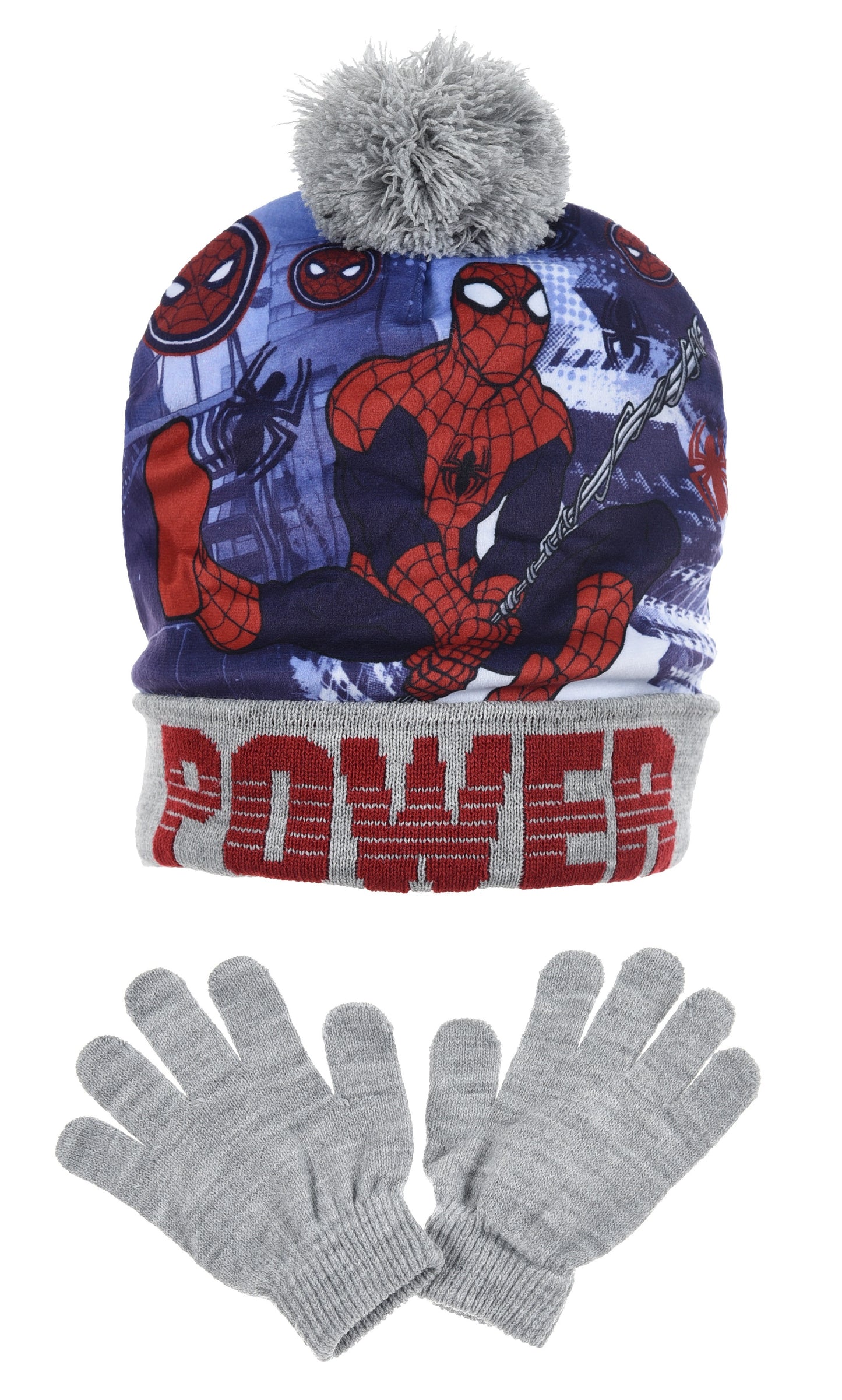 Marvel Spider-Man Bobble Hat & Gloves Set