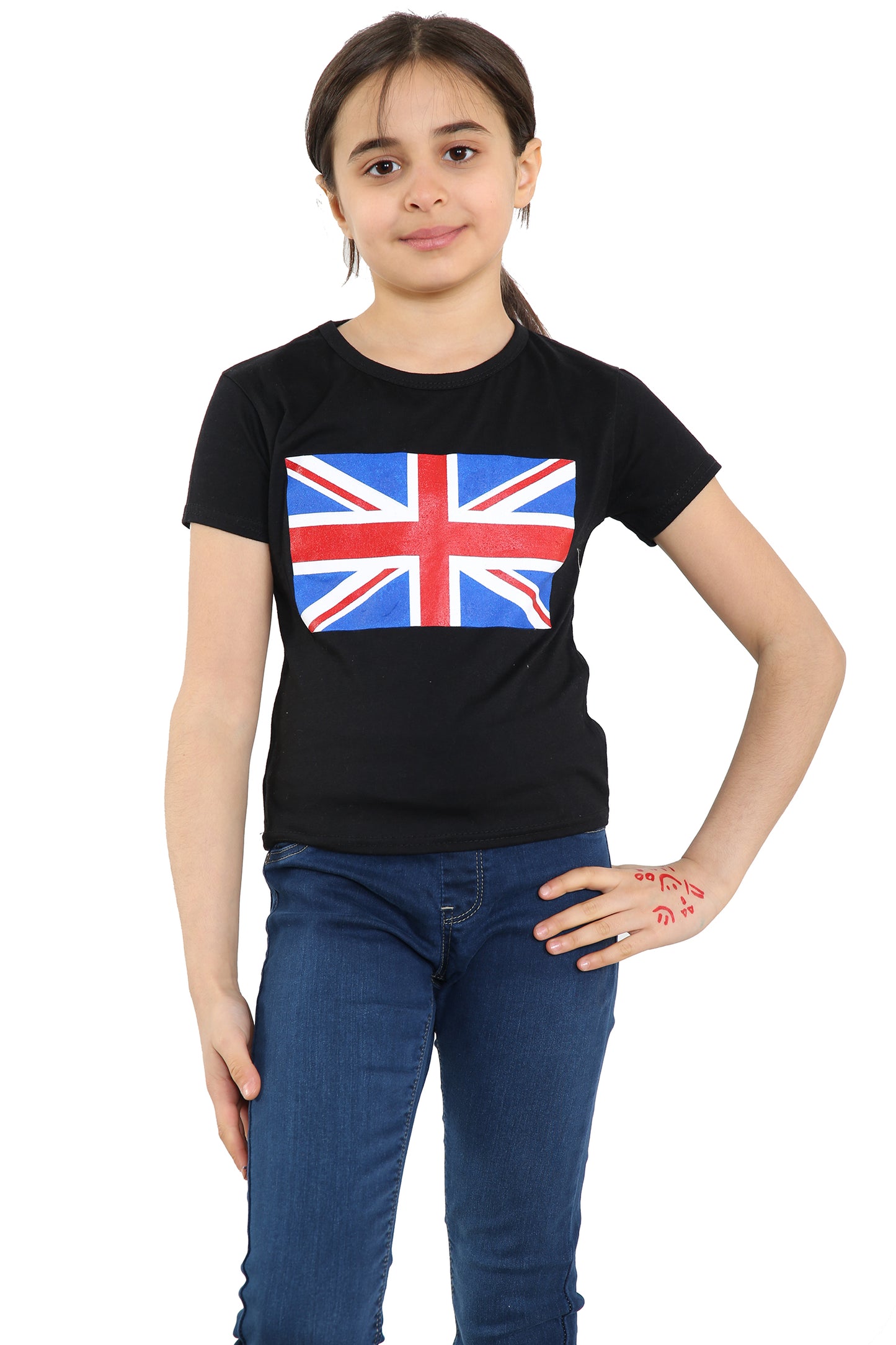 Kids Union Jack Flag Team GB 3/4 Length T-Shirt