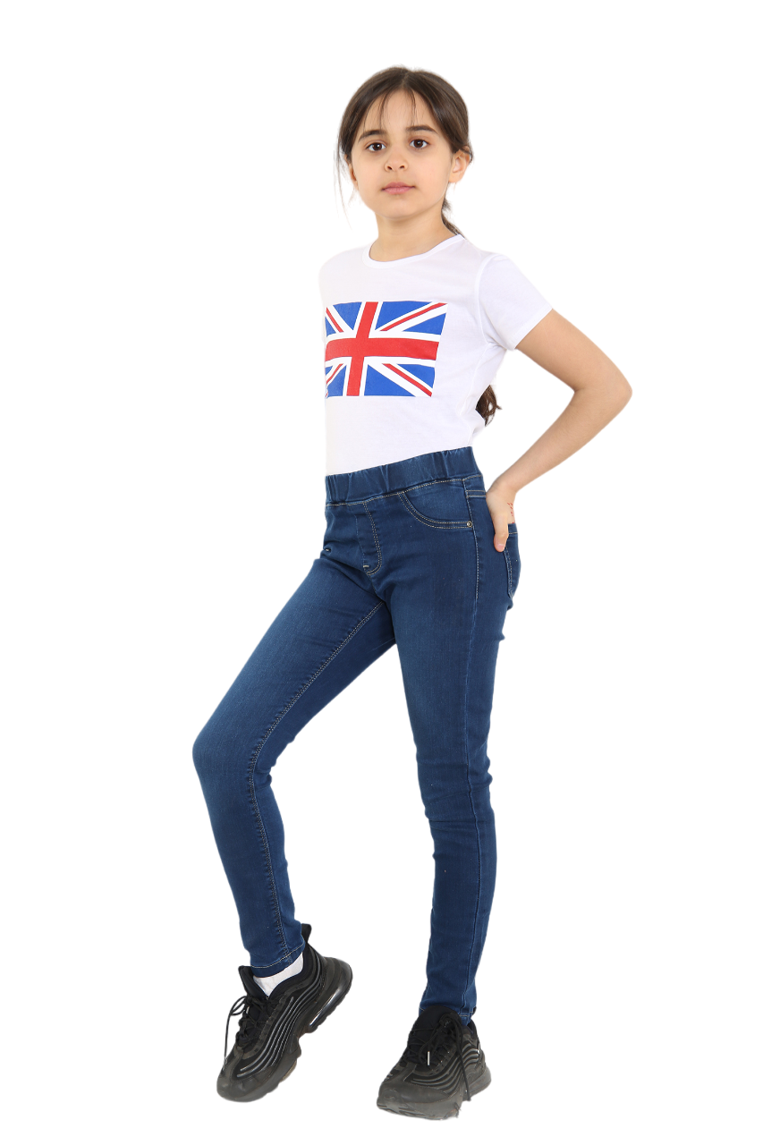 Kids Union Jack Flag Team GB 3/4 Length T-Shirt