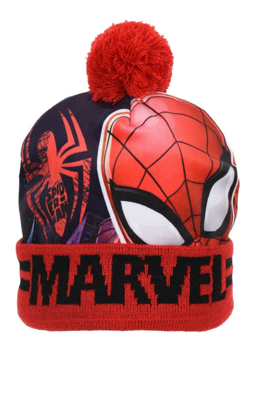Spiderman Beanie Hat In Red. Perfect For The Winter Months.