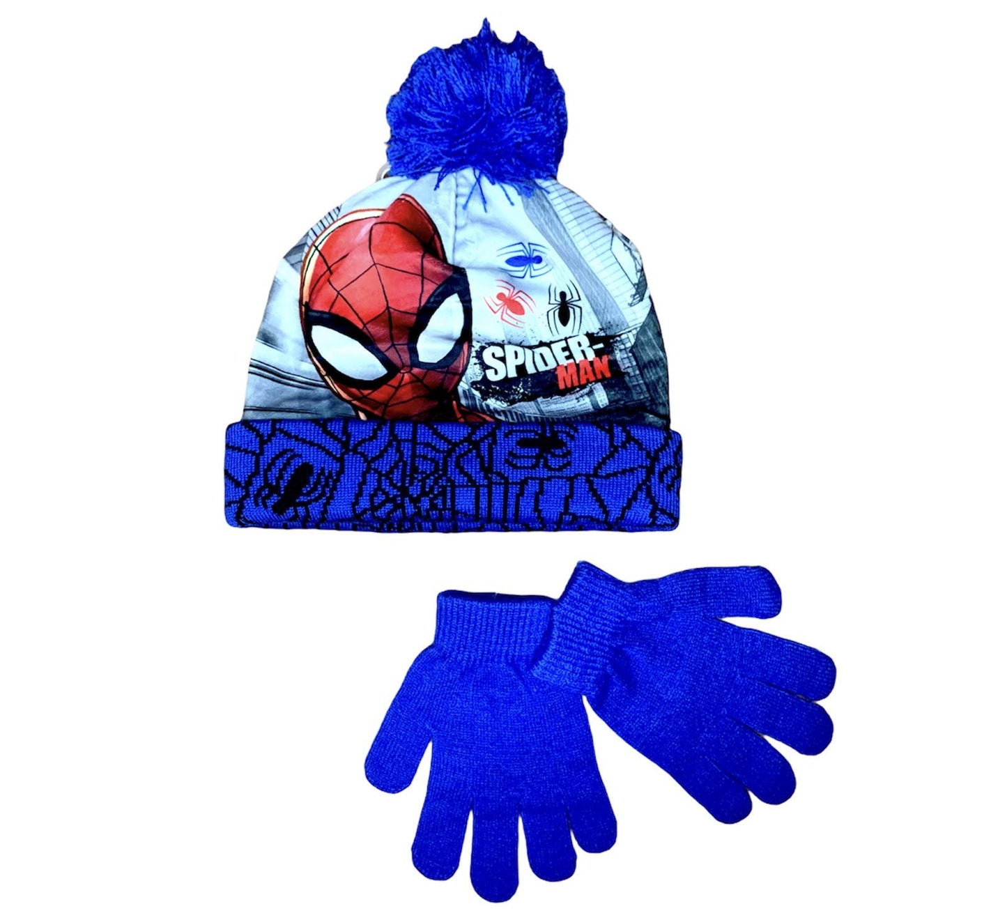 Marvel Spider-Man Bobble Hat & Gloves Set