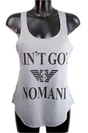 Sleeveless Slogan Vest Top