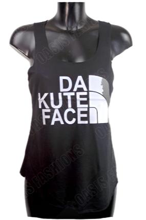 Sleeveless Slogan Vest Top
