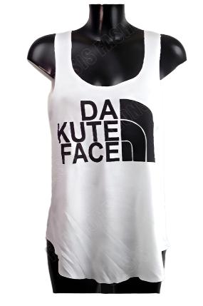 Sleeveless Slogan Vest Top