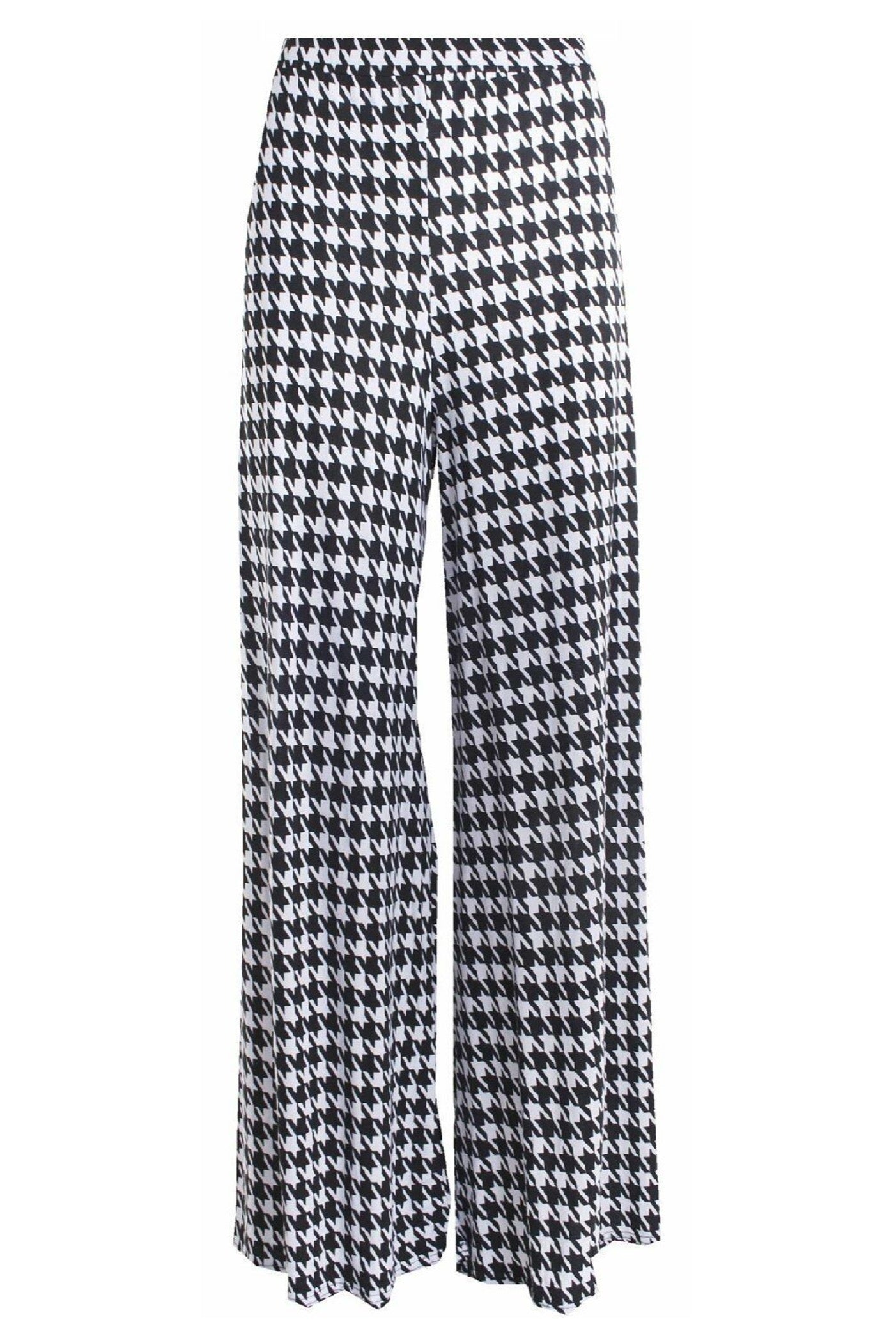 Wide Pattern Palazzo Trousers