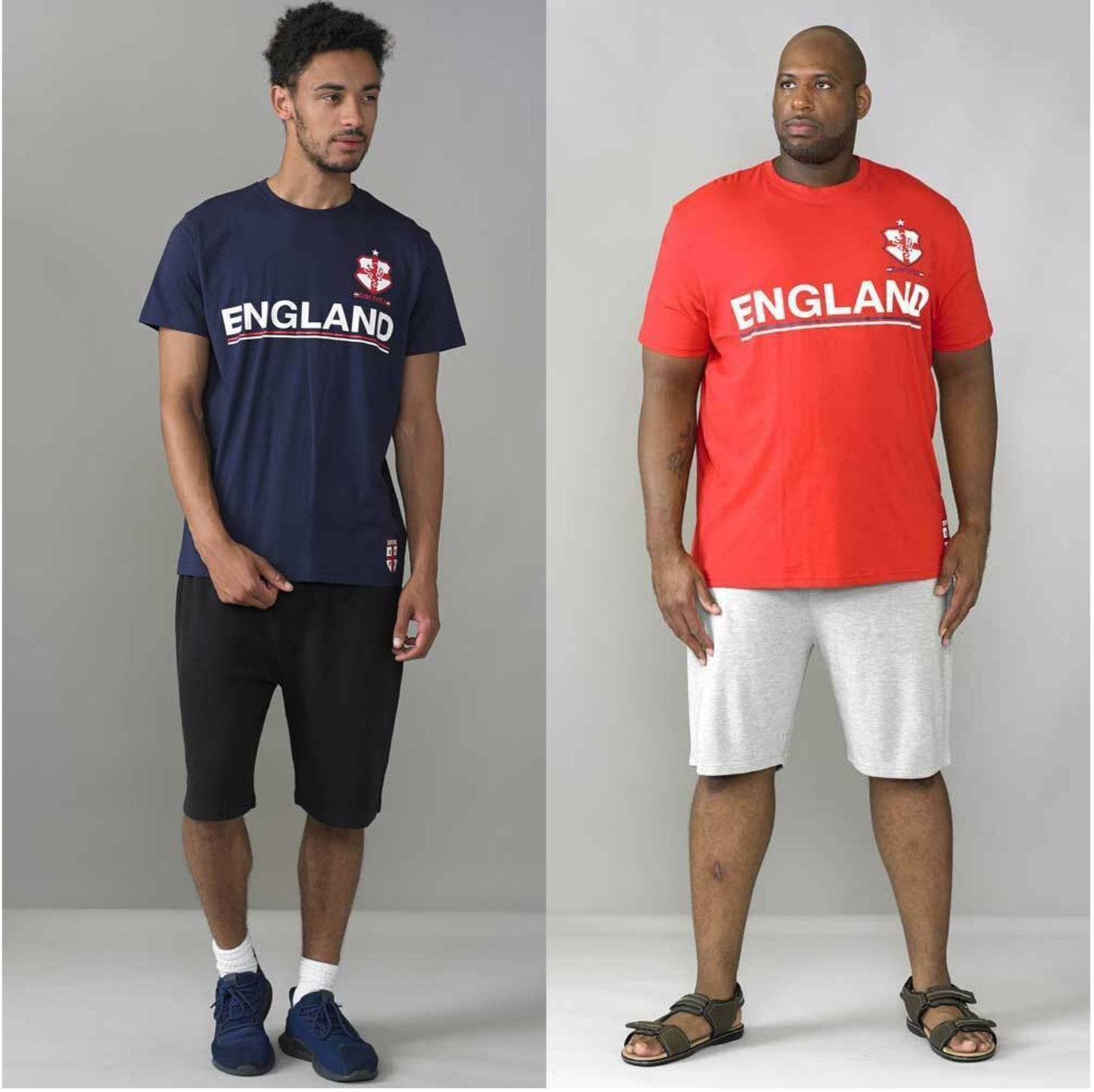 Unisex England World Cup Lion Lionesses and Brazil Football Short Sleeve T-Shirts