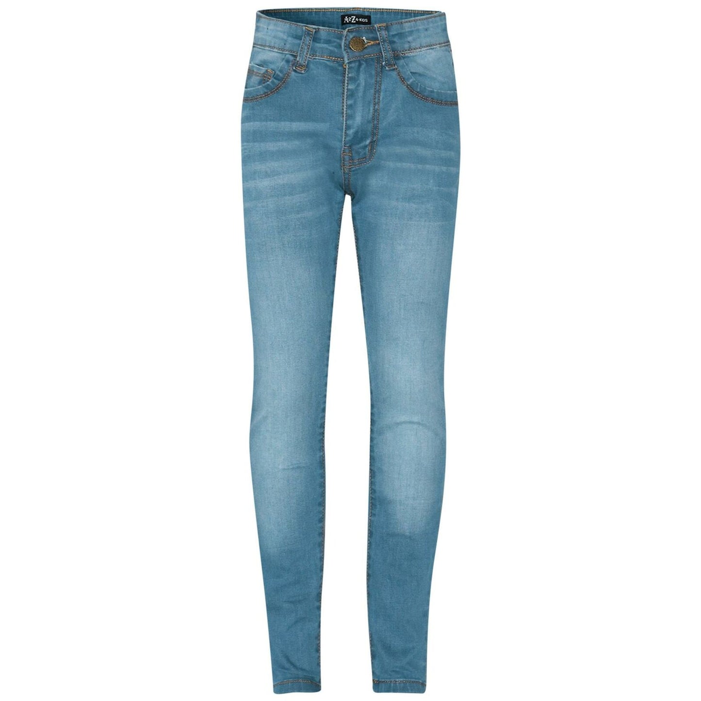 Girls Skinny Fit Light Blue Denim Jeans. Available Ages 5-14.