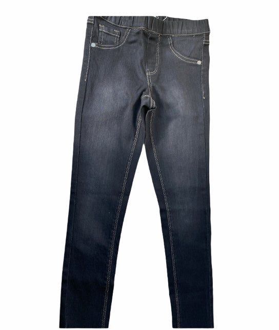 Girls Black Denim Jeggings With Elasticated Waist Sizes 9-10, 11-12, 13