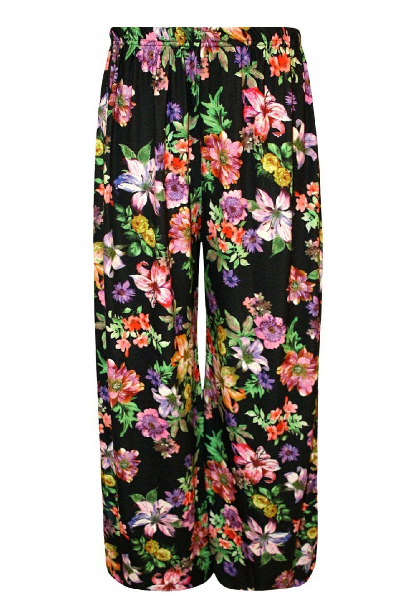 Wide Pattern Palazzo Trousers