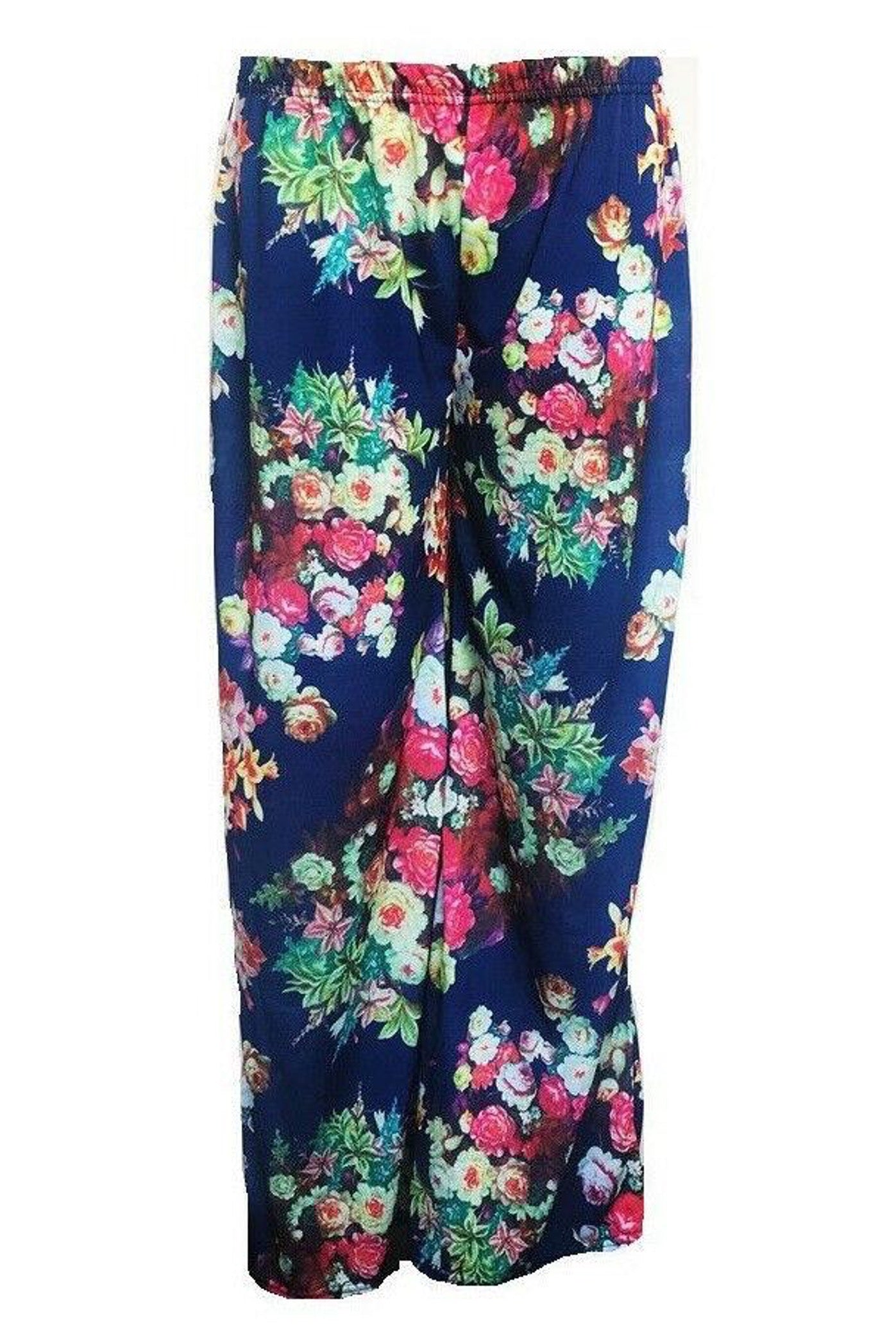 Wide Pattern Palazzo Trousers