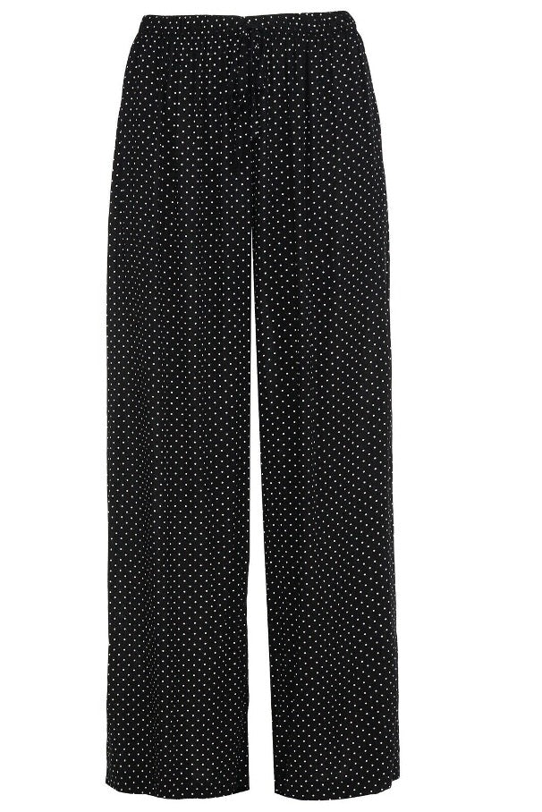 Wide Pattern Palazzo Trousers