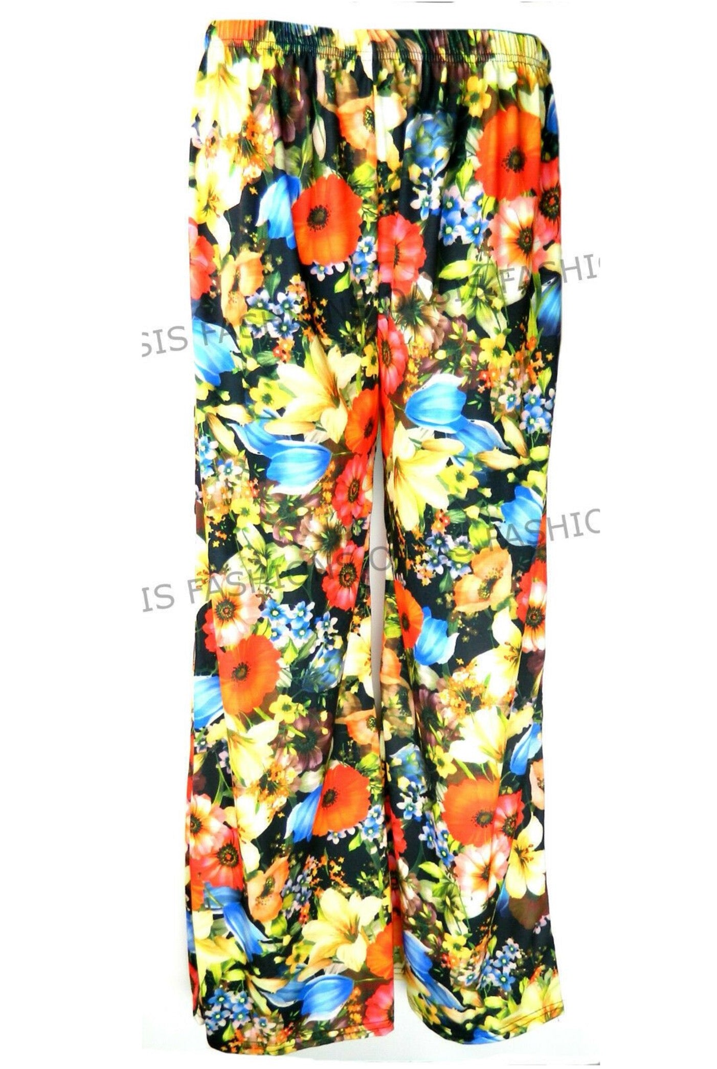 Wide Pattern Palazzo Trousers