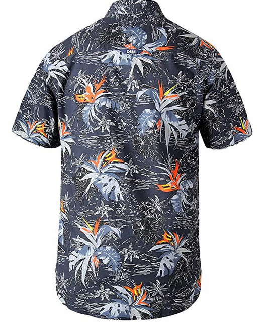 D555 Plus Size Hawaii Print Shirt