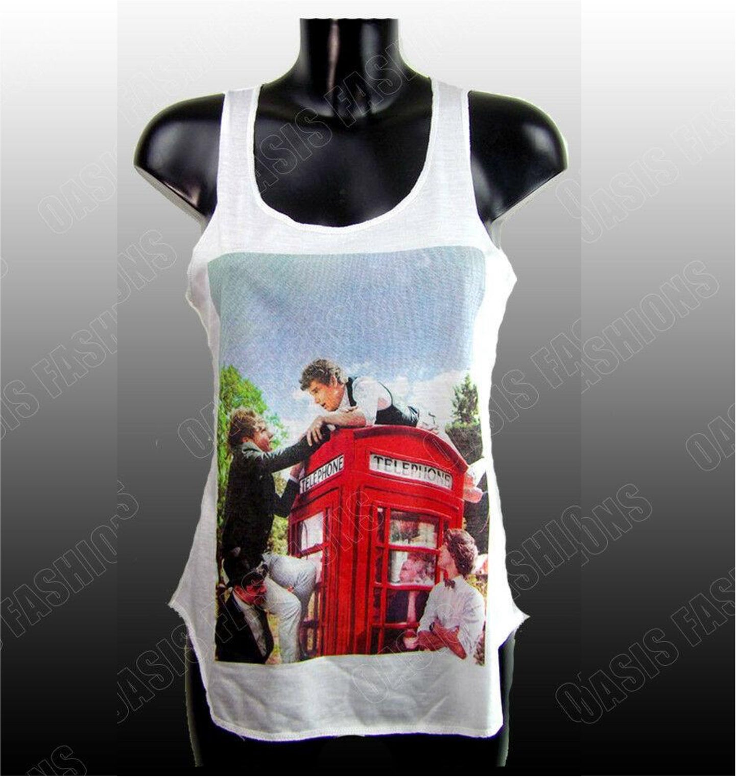 Sleeveless Slogan Vest Top