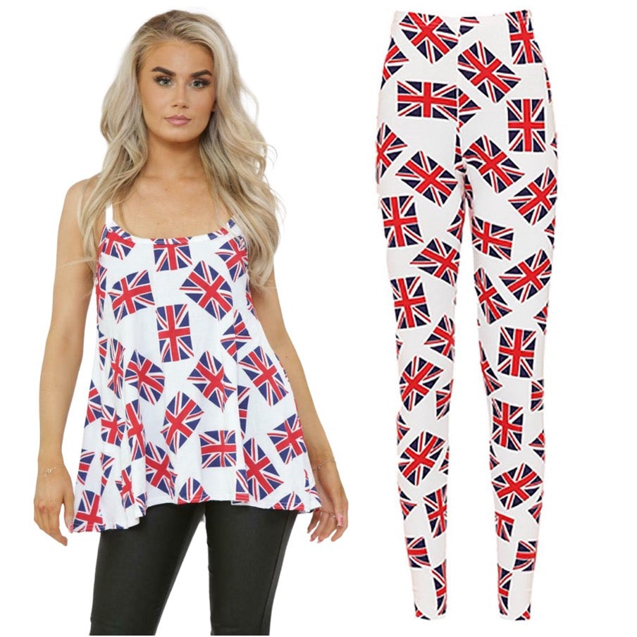 Union Jack Platinum Jubilee Tops & Stretch Leggings
