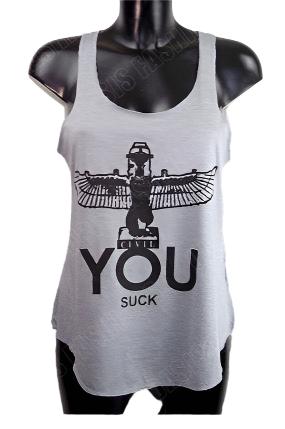 Sleeveless Slogan Vest Top