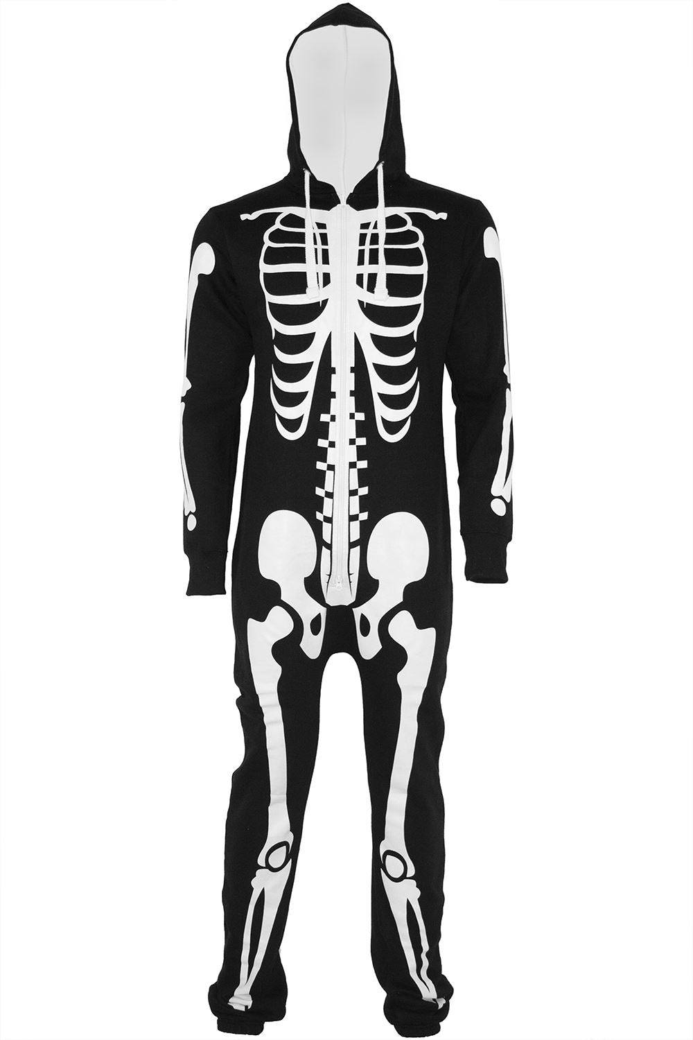 Unisex Adult Skeleton Onesie Jumpsuit