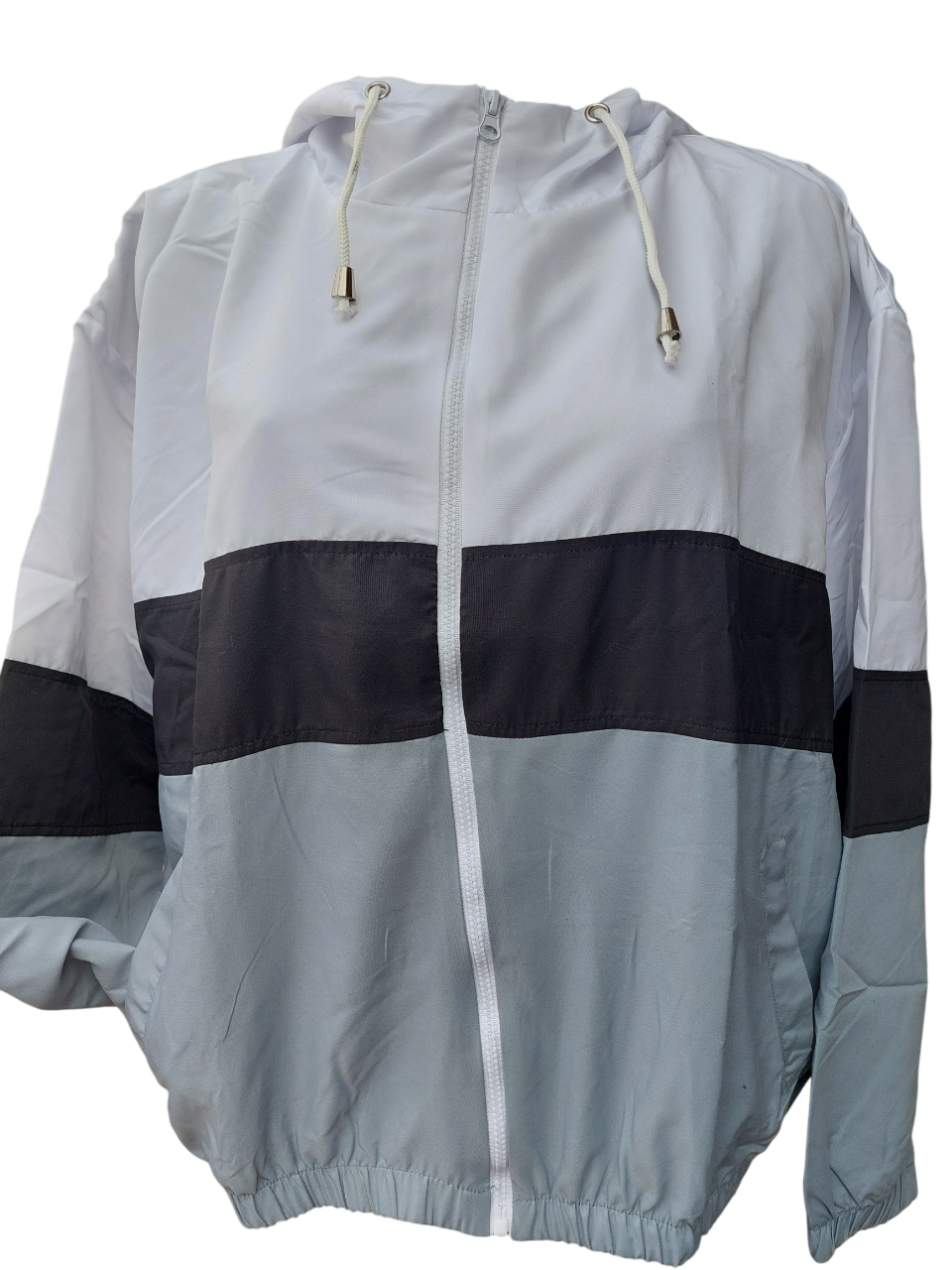 Two-tone Block Contrast Windbreaker Jacket