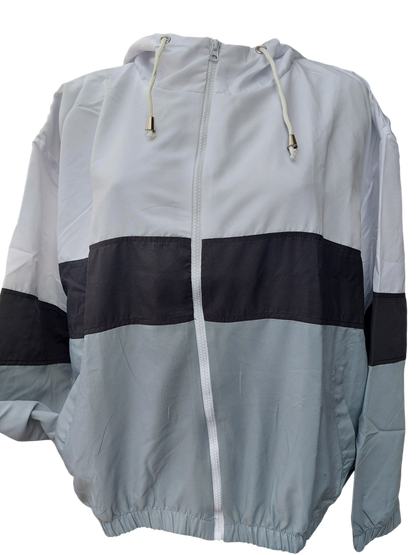 Two-tone Block Contrast Windbreaker Jacket