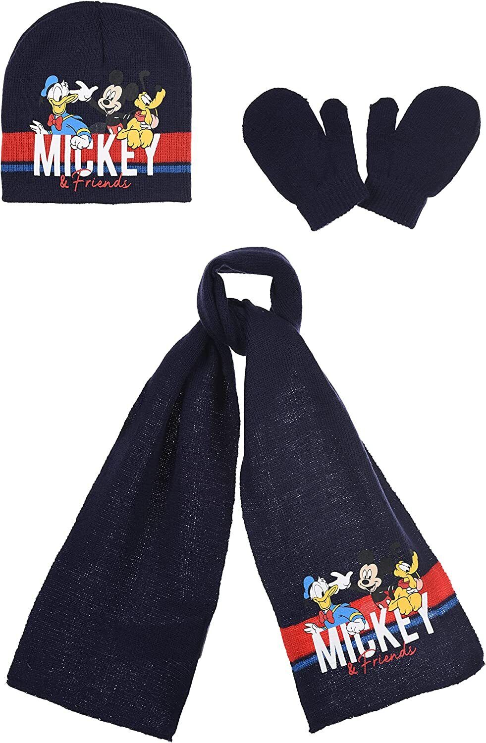 Disney Mickey Mouse & Friends Hat Scarf & Gloves Set