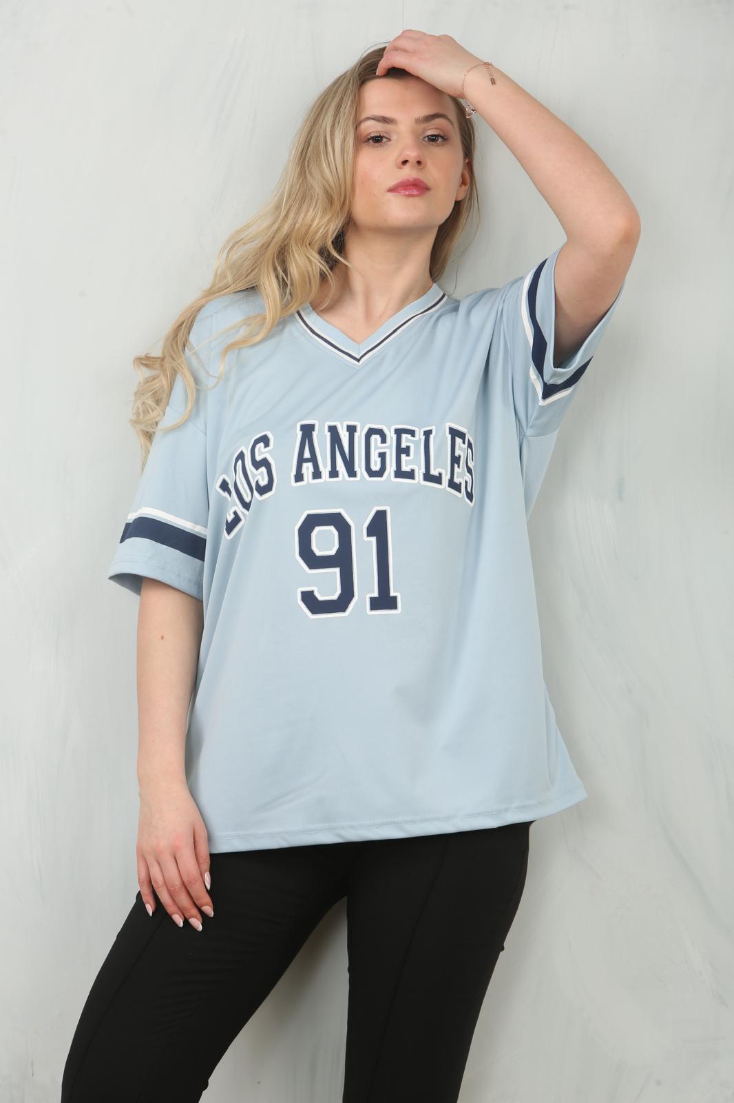 Oversized LA 91 Football Varsity T-shirt