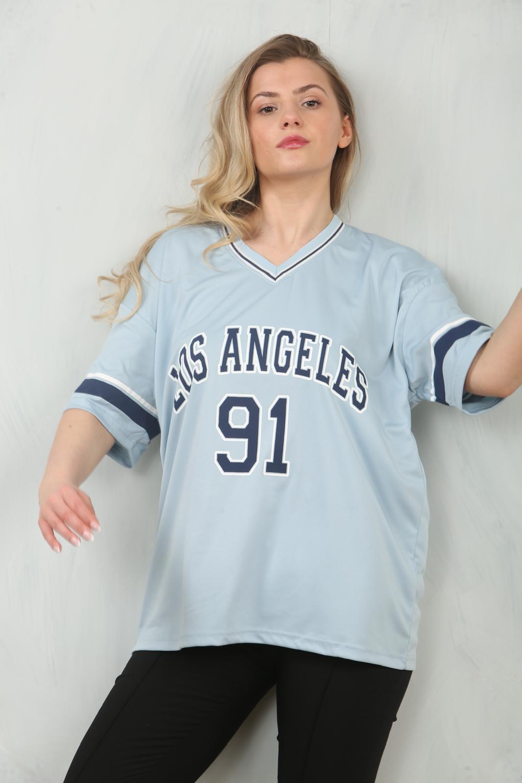 Oversized LA 91 Football Varsity T-shirt