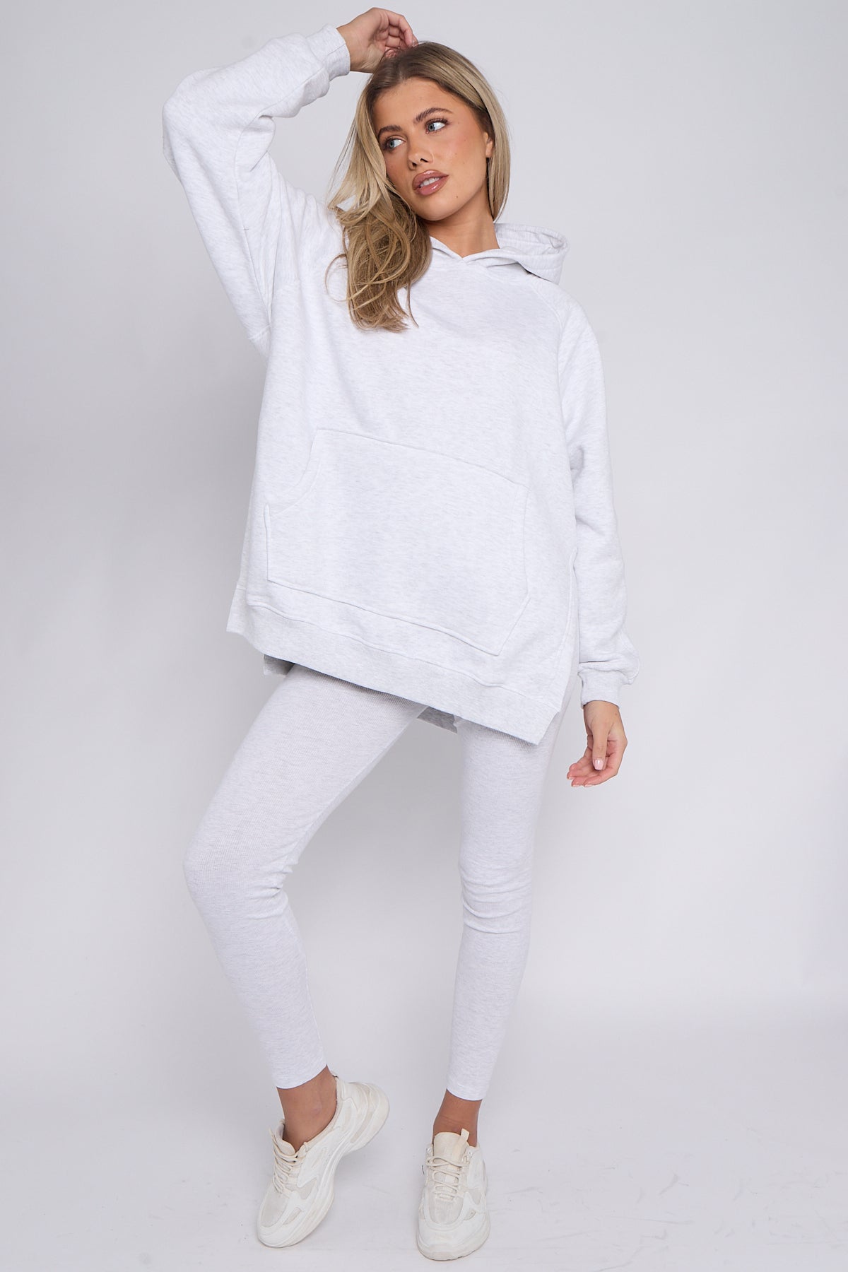 Oversized Hoodie & Ribbed Leggings Set - 19 colours