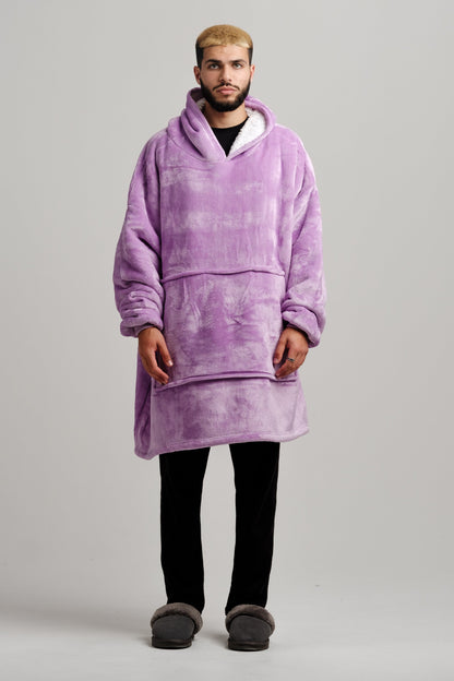 Oversized Hoodie Extra Thick Sherpa Fleece Lined Soft Blanket Hoodies UK Stock